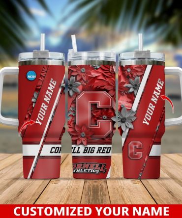 Cornell Big Red Ncaa Custom Stanley Quencher 40Oz Stainless Steel Tumbler With Handle