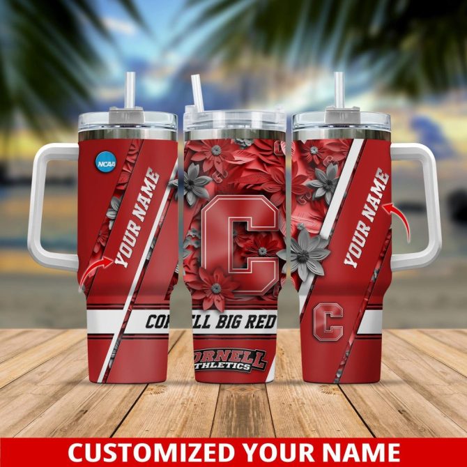 Cornell Big Red Ncaa Custom Stanley Quencher 40Oz Stainless Steel Tumbler With Handle