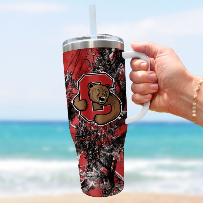 Cornell Big Red Ncaa Hunting Custom Stanley Quencher 40Oz Stainless Steel Tumbler With Handle - Image 3