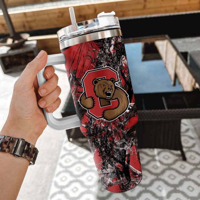 Cornell Big Red Ncaa Hunting Custom Stanley Quencher 40Oz Stainless Steel Tumbler With Handle - Image 2