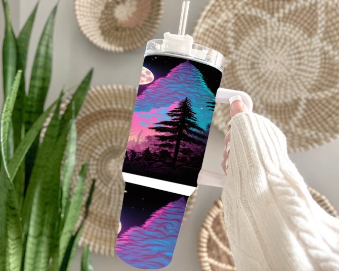 Cosmo Bigfoot Custom Stanley Quencher 40Oz Stainless Steel Tumbler With Handle - Image 3