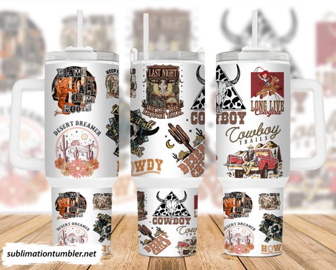 Country Vibes Custom Stanley Quencher 40Oz Stainless Steel Tumbler With Handle