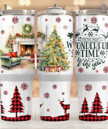 Cozy House Christmas Gifts Custom Stanley Quencher 40Oz Stainless Steel Tumbler With Handle