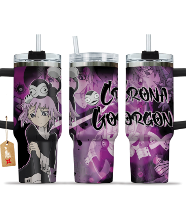 Crona Gorgon Soul Eater Anime Custom Stanley Quencher 40Oz Stainless Steel Tumbler With Handle