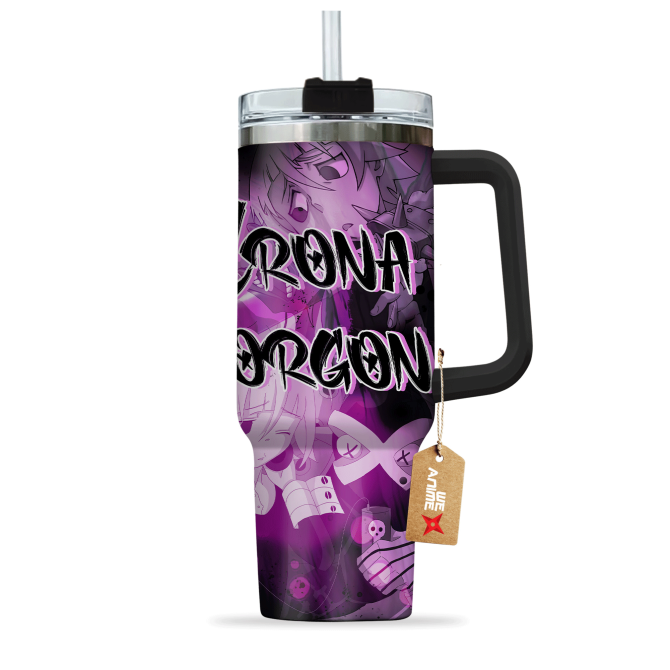 Crona Gorgon Soul Eater Anime Custom Stanley Quencher 40Oz Stainless Steel Tumbler With Handle - Image 3