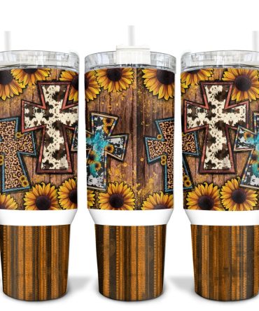 Cross Faith Custom Stanley Quencher 40Oz Stainless Steel Tumbler With Handle
