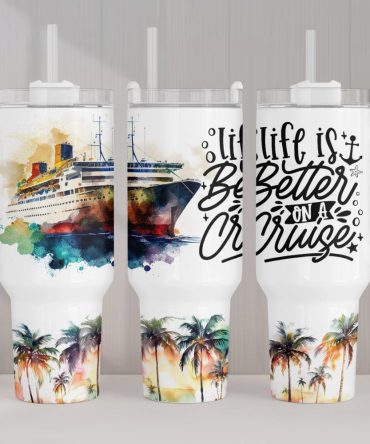 Cruise Trip Custom Stanley Quencher 40Oz Stainless Steel Tumbler With Handle
