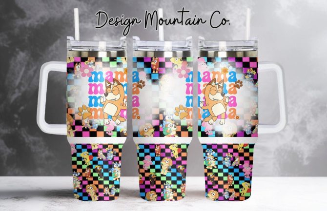 Cute Dog Custom Stanley Quencher 40Oz Stainless Steel Tumbler With Handle