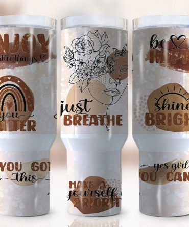 Daily Reminder Affirmations Custom Stanley Quencher 40Oz Stainless Steel Tumbler With Handle