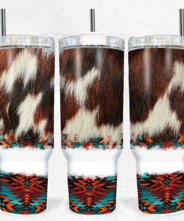 Dairy Cow Custom Stanley Quencher 40Oz Stainless Steel Tumbler With Handle