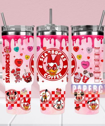 Daisy Duck Custom Stanley Quencher 40Oz Stainless Steel Tumbler With Handle