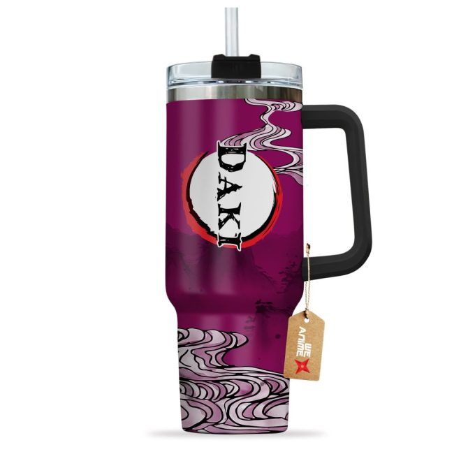 Daki Kimestu No Yaiba Anime Custom Stanley Quencher 40Oz Stainless Steel Tumbler With Handle - Image 2