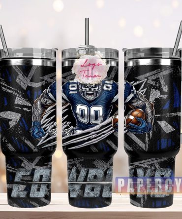 Dallas Cowboys Custom Stanley Quencher 40Oz Stainless Steel Tumbler With Handle
