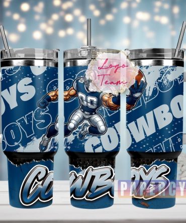 Dallas Cowboys Custom Stanley Quencher 40Oz Stainless Steel Tumbler With Handle
