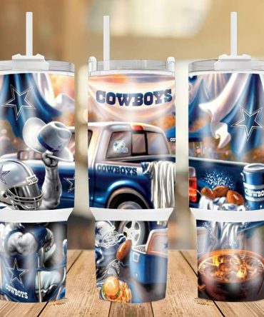 Dallas Cowboys Nfl Custom Stanley Quencher 40Oz Stainless Steel