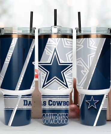 Dallas Cowboys Nfl Custom Stanley Quencher 40Oz Stainless Steel Tumbler With Handle