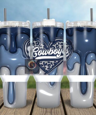 Dallas Cowboys Nfl Custom Stanley Quencher 40Oz Stainless Steel Tumbler With Handle