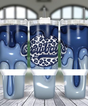 Dallas Cowboys Nfl Custom Stanley Quencher 40Oz Stainless Steel Tumbler With Handle