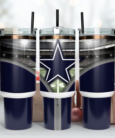 Dallas Cowboys Nfl Custom Stanley Quencher 40Oz Stainless Steel Tumbler With Handle