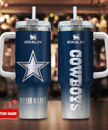 Dallas Cowboys Nfl Custom Stanley Quencher 40Oz Stainless Steel Tumbler With Handle