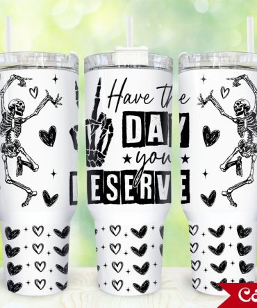 Dancing Skeleton Custom Stanley Quencher 40Oz Stainless Steel Tumbler With Handle