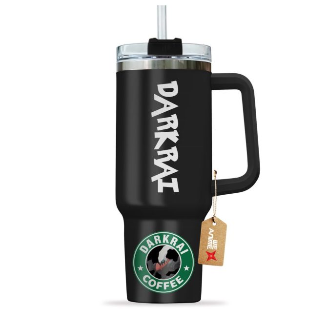 Darkrai Coffee Pokemon Anime Custom Stanley Quencher 40Oz Stainless Steel Tumbler With Handle - Image 3