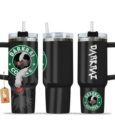 Darkrai Coffee Pokemon Anime Custom Stanley Quencher 40Oz Stainless Steel Tumbler With Handle