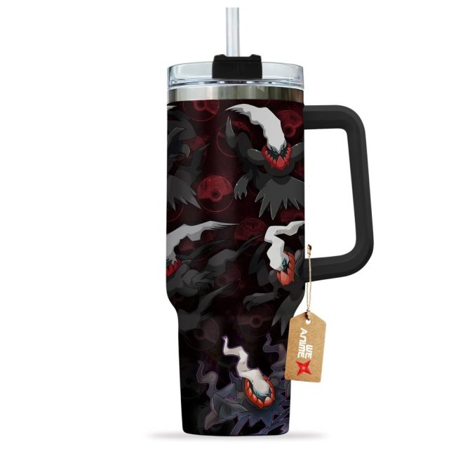 Darkrai Pokemon Anime Custom Stanley Quencher 40Oz Stainless Steel Tumbler With Handle - Image 3