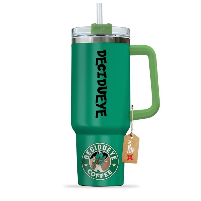 Decidueye Coffee Pokemon Anime Custom Stanley Quencher 40Oz Stainless Steel Tumbler With Handle - Image 3