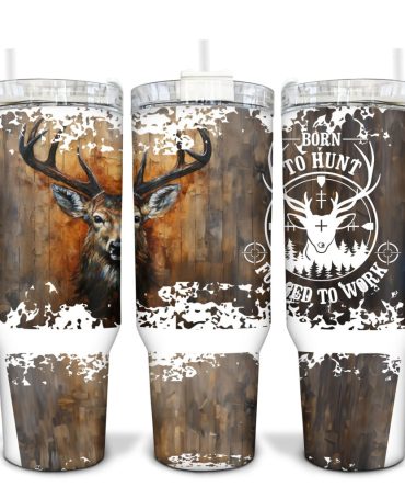 Deer Hunter Custom Stanley Quencher 40Oz Stainless Steel Tumbler With Handle