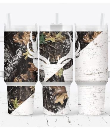 Deerhorn Custom Stanley Quencher 40Oz Stainless Steel Tumbler With Handle