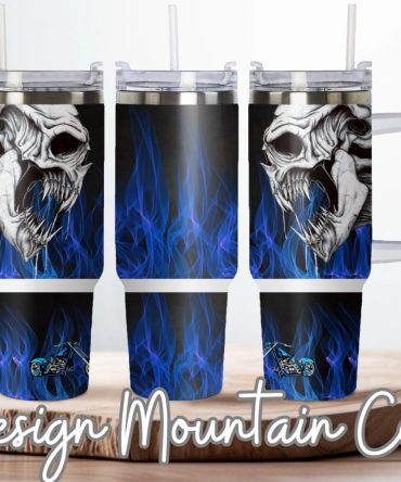 Demon Custom Stanley Quencher 40Oz Stainless Steel Tumbler With Handle