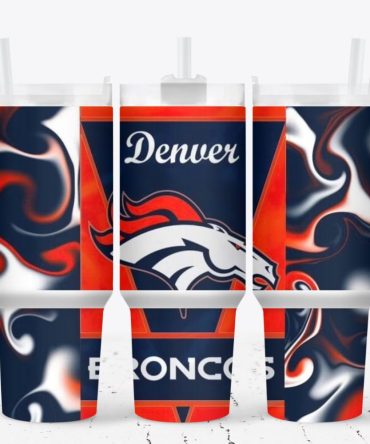 Denver Broncos Football Nfl Custom Stanley Quencher 40Oz Stainless Steel Tumbler With Handle