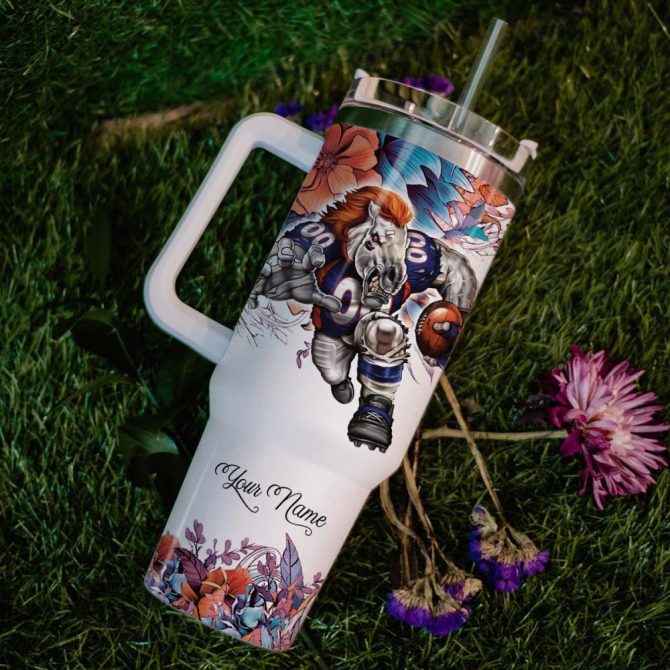 Denver Broncos Nfl Custom Stanley Quencher 40Oz Stainless Steel Tumbler With Handle - Image 6
