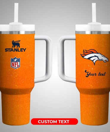 Denver Broncos Nfl Custom Stanley Quencher 40Oz Stainless Steel