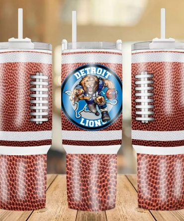 Detroit Lions Nfl Custom Stanley Quencher 40Oz Stainless Steel
