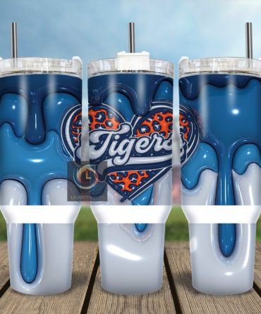 Detroit Tigers Mlb Custom Stanley Quencher 40Oz Stainless Steel Tumbler With Handle