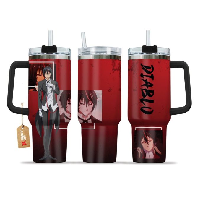 Diablo That Time I Got Reincarnated As A Slime Anime Custom Stanley Quencher 40Oz Stainless Steel Tumbler With Handle