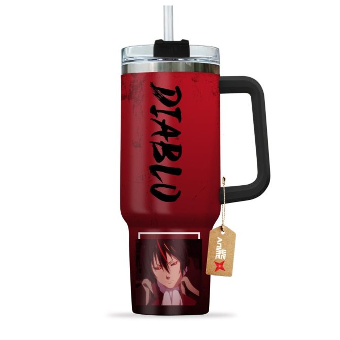 Diablo That Time I Got Reincarnated As A Slime Anime Custom Stanley Quencher 40Oz Stainless Steel Tumbler With Handle - Image 3