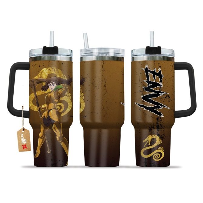 Diane Serpent Sin Of Envy The Seven Deadly Sins Anime Custom Stanley Quencher 40Oz Stainless Steel Tumbler With Handle
