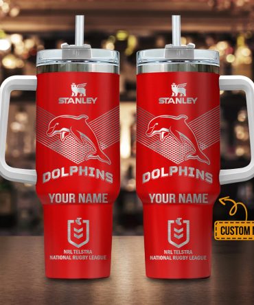 Dolphins Nrl Custom Stanley Quencher 40Oz Stainless Steel
