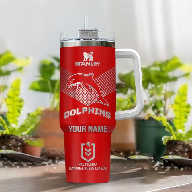 Dolphins Nrl Custom Stanley Quencher 40Oz Stainless Steel - Image 2