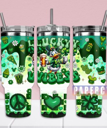 Donald Duck Custom Stanley Quencher 40Oz Stainless Steel Tumbler With Handle