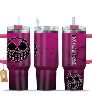 Donquixote Doflamingo One Piece Anime Custom Stanley Quencher 40Oz Stainless Steel Tumbler With Handle