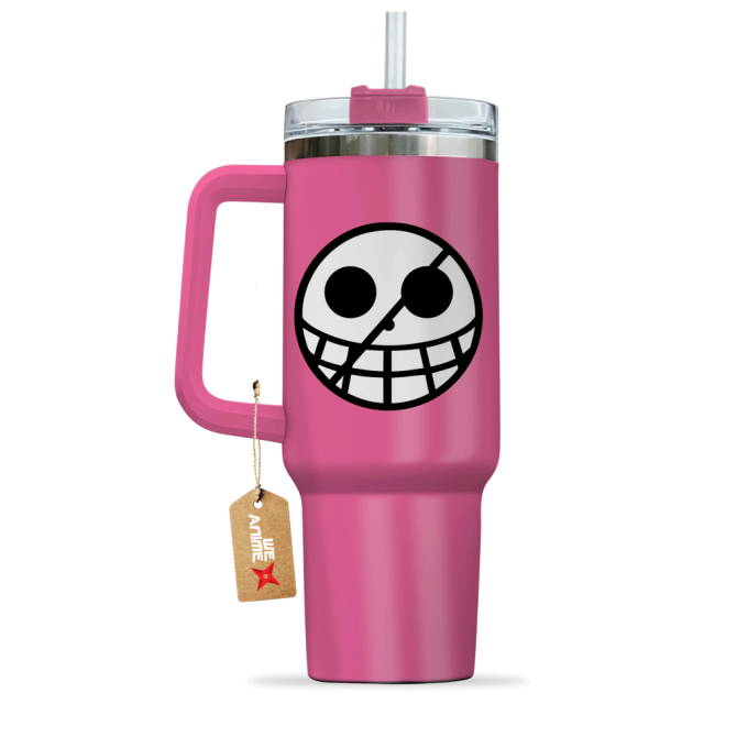 Donquixote Doflamingo One Piece Anime Custom Stanley Quencher 40Oz Stainless Steel Tumbler With Handle - Image 4