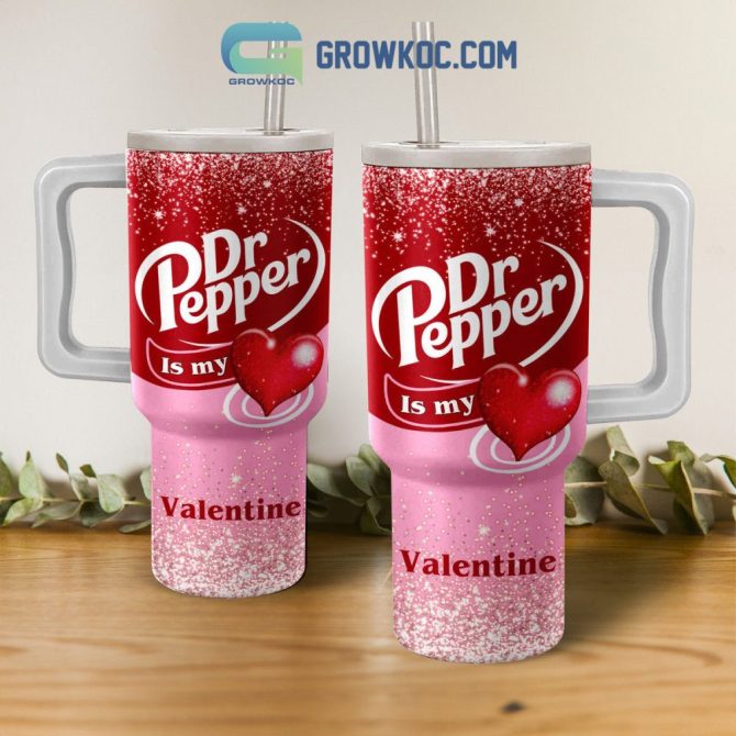 Dr Pepper Custom Stanley Quencher 40Oz Stainless Steel Tumbler With Handle