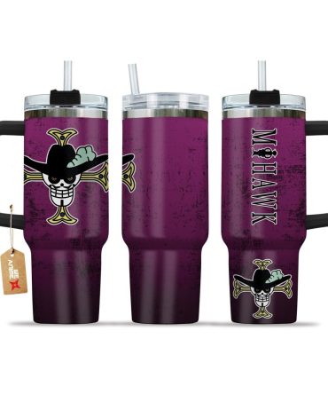Dracule Mihawk One Piece Anime Custom Stanley Quencher 40Oz Stainless Steel Tumbler With Handle