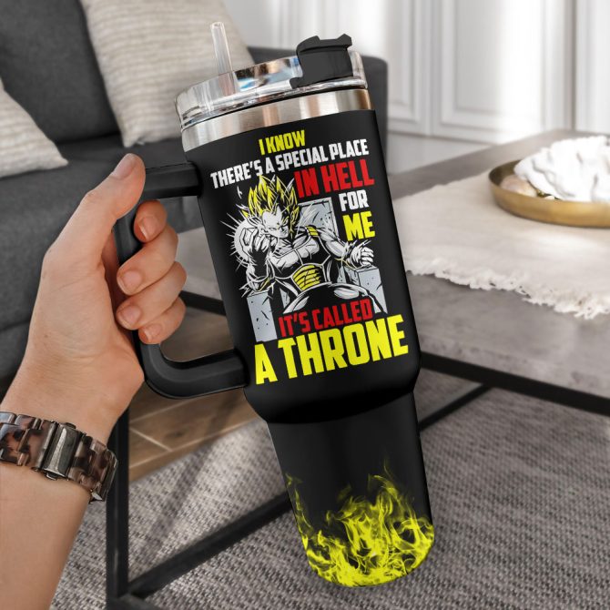 Dragon Ball Manga Anime Custom Stanley Quencher 40Oz Stainless Steel Tumbler With Handle - Image 2