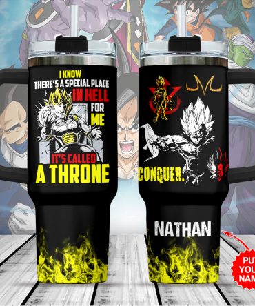 Dragon Ball Manga Anime Custom Stanley Quencher 40Oz Stainless Steel Tumbler With Handle