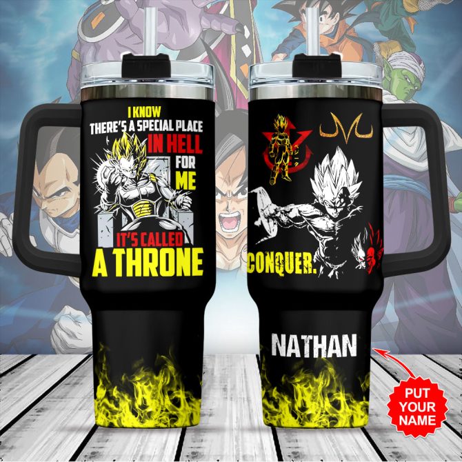 Dragon Ball Manga Anime Custom Stanley Quencher 40Oz Stainless Steel Tumbler With Handle
